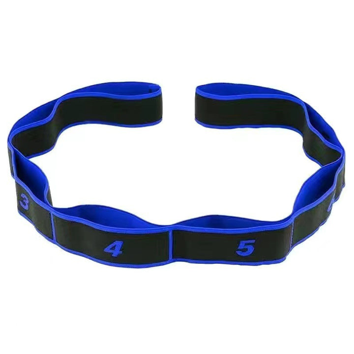 Translation missing: en.Blue 3 Pack Multi-Loop Yoga Stretching Strap with Numbered Sections 90cm Elastic Resistance Band for Dance Pilates Body Sculpting Australian Fitness Gear