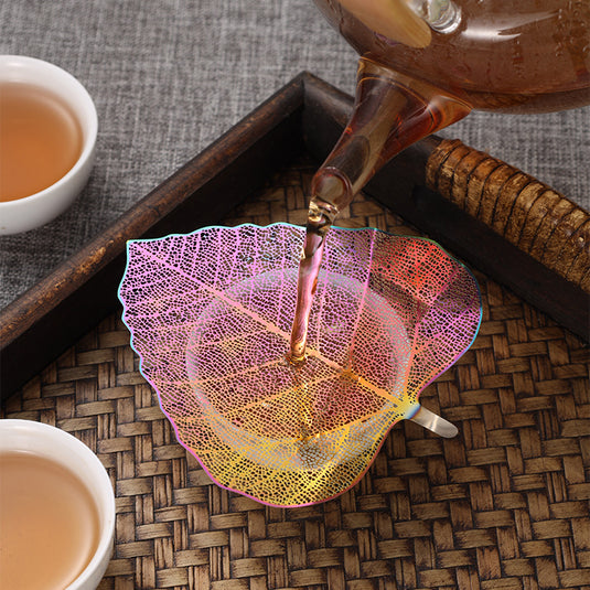 Translation missing: en.5-PCS Black 304 Stainless Steel Bodhi Leaf Tea Strainer Creative Fine Mesh Tea Filter Infuser for Loose Leaf Tea Australian Home Tea Set Accessory