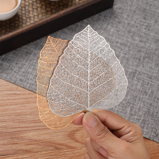 Translation missing: en.5-PCS Iridescent 304 Stainless Steel Bodhi Leaf Tea Strainer Creative Fine Mesh Tea Filter Infuser for Loose Leaf Tea Australian Home Tea Set Accessory