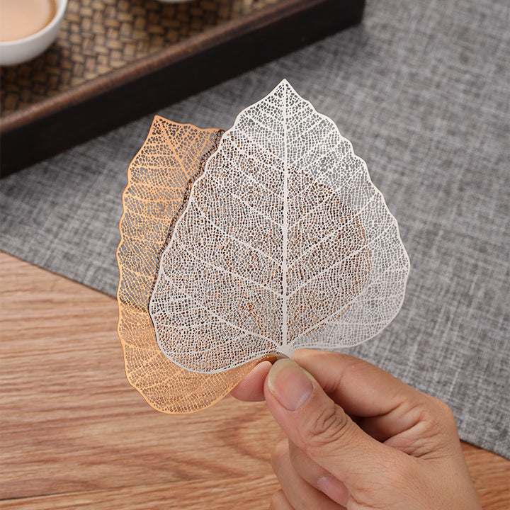 Translation missing: en.5-PCS Iridescent 304 Stainless Steel Bodhi Leaf Tea Strainer Creative Fine Mesh Tea Filter Infuser for Loose Leaf Tea Australian Home Tea Set Accessory