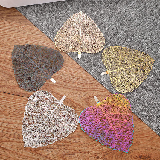 Translation missing: en.5-PCS Iridescent 304 Stainless Steel Bodhi Leaf Tea Strainer Creative Fine Mesh Tea Filter Infuser for Loose Leaf Tea Australian Home Tea Set Accessory