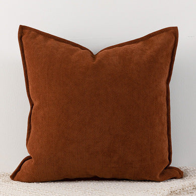 Translation missing: en.Caramel colour Nordic Herringbone Chenille Pillowcases 2 Pack 45x45cm for Sofa and Bed Soft Decorative Cushion Covers No Inserts Included Local Standard Fit Home Styling