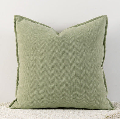 Translation missing: en.Matcha green Nordic Herringbone Chenille Pillowcases 2 Pack 45x45cm for Sofa and Bed Soft Decorative Cushion Covers No Inserts Included Local Standard Fit Home Styling