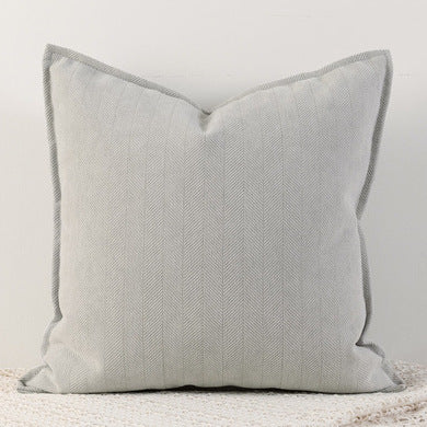 Translation missing: en.Milk gray Nordic Herringbone Chenille Pillowcases 2 Pack 45x45cm for Sofa and Bed Soft Decorative Cushion Covers No Inserts Included Local Standard Fit Home Styling