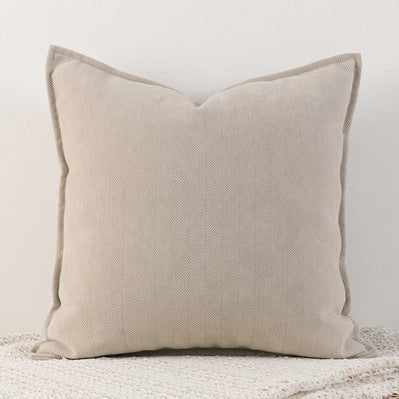 Translation missing: en.Milk tea colour Nordic Herringbone Chenille Pillowcases 2 Pack 45x45cm for Sofa and Bed Soft Decorative Cushion Covers No Inserts Included Local Standard Fit Home Styling