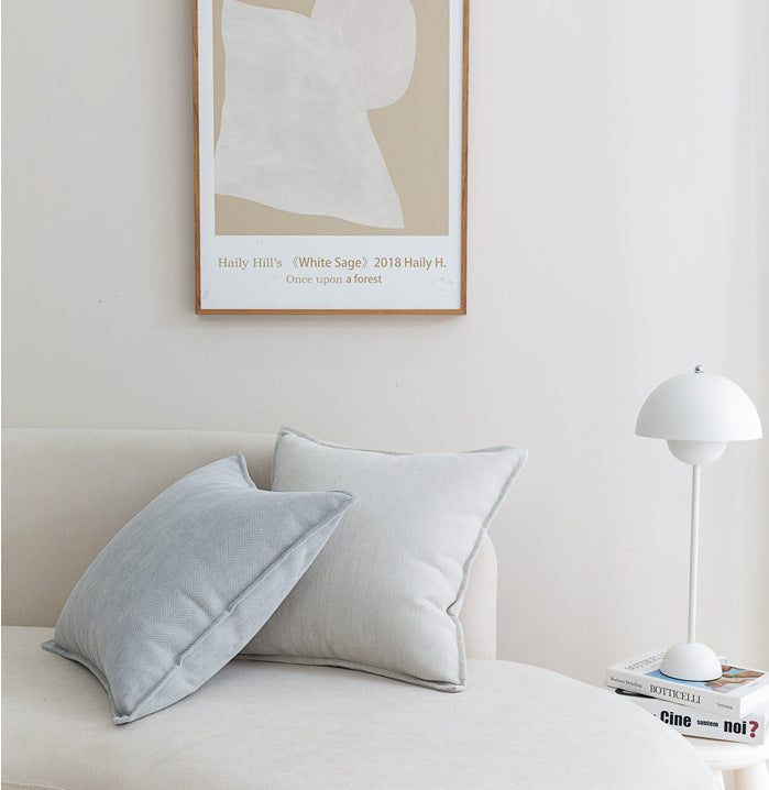 Translation missing: en.Milk tea colour Nordic Herringbone Chenille Pillowcases 2 Pack 45x45cm for Sofa and Bed Soft Decorative Cushion Covers No Inserts Included Local Standard Fit Home Styling