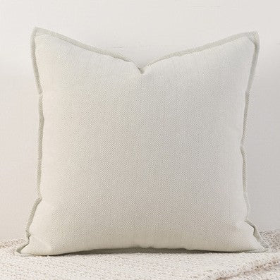 Translation missing: en.Cream White Nordic Herringbone Chenille Pillowcases 2 Pack 45x45cm for Sofa and Bed Soft Decorative Cushion Covers No Inserts Included Local Standard Fit Home Styling