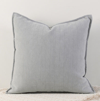 Translation missing: en.Space Grey Nordic Herringbone Chenille Pillowcases 2 Pack 45x45cm for Sofa and Bed Soft Decorative Cushion Covers No Inserts Included Local Standard Fit Home Styling