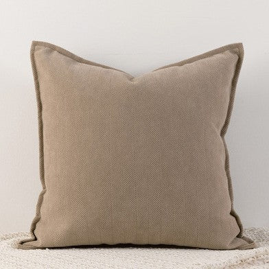 Translation missing: en.Apricot color Nordic Herringbone Chenille Pillowcases 2 Pack 45x45cm for Sofa and Bed Soft Decorative Cushion Covers No Inserts Included Local Standard Fit Home Styling