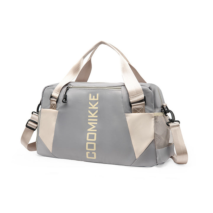 Translation missing: en.Large Travel Duffle Bag Gym Sports Weekender with Shoe Compartment Wet Pocket Lightweight Carry On Luggage Bag (Grey)