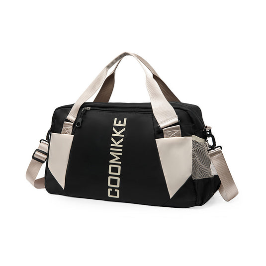 Translation missing: en.Large Travel Duffle Bag Gym Sports Weekender with Shoe Compartment Wet Pocket Lightweight Carry On Luggage Bag (Black)