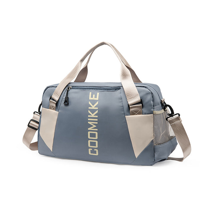 Translation missing: en.Large Travel Duffle Bag Gym Sports Weekender with Shoe Compartment Wet Pocket Lightweight Carry On Luggage Bag (Blue)