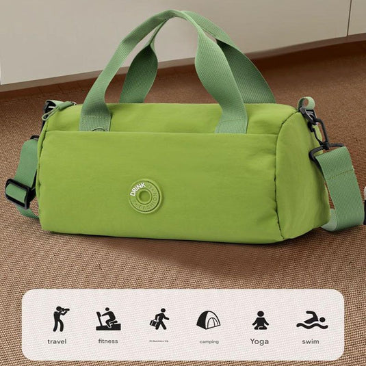 Translation missing: en.Grey Lightweight Large Capacity Sports Duffel Bag - Portable Crossbody Travel Gym Handbag for Yoga Outdoor Activities