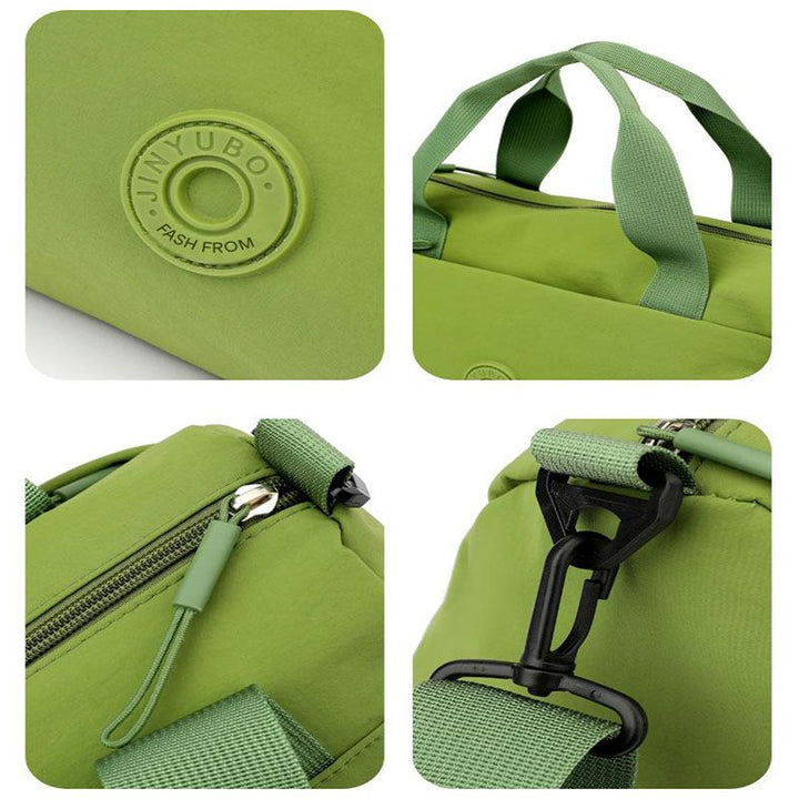 Translation missing: en.Grey Lightweight Large Capacity Sports Duffel Bag - Portable Crossbody Travel Gym Handbag for Yoga Outdoor Activities