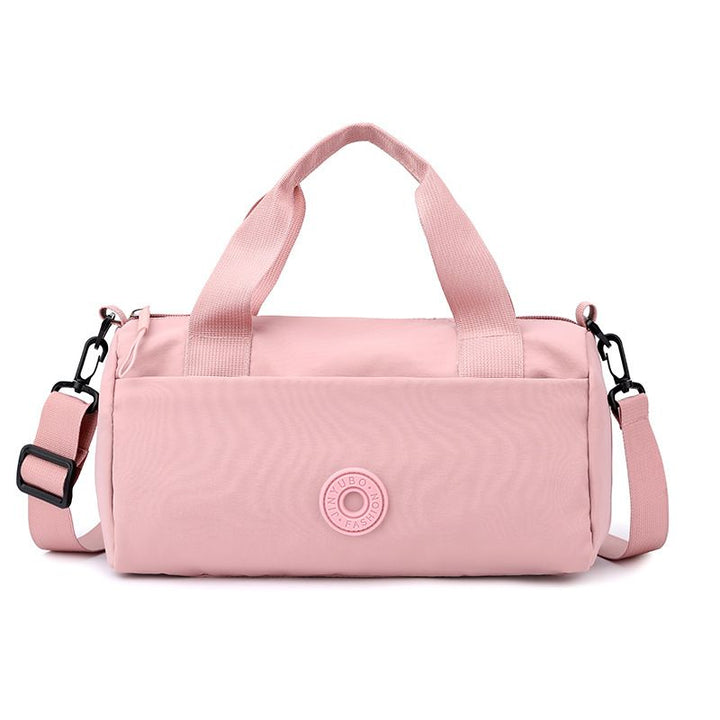 Translation missing: en.Pink Lightweight Large Capacity Sports Duffel Bag - Portable Crossbody Travel Gym Handbag for Yoga Outdoor Activities