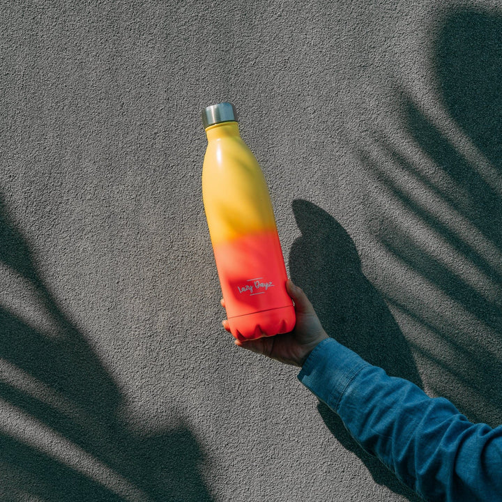 Translation missing: en.Lazy Dayz Jumbo Drink Bottle 1L - Yellow Peach Ombre