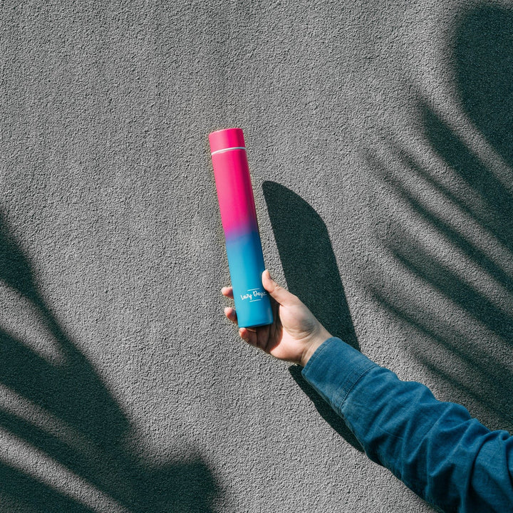 Translation missing: en.Lazy Dayz 300ml Slimline Insulated Drink Bottle - Pink Blue Ombre