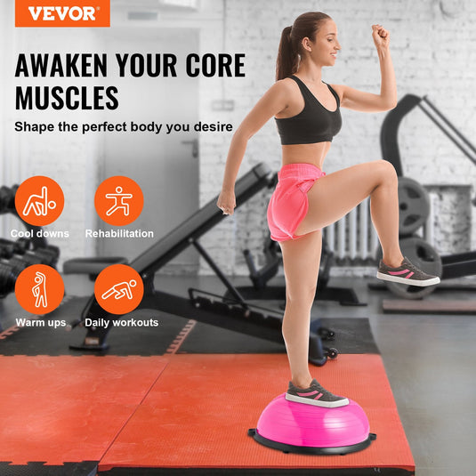Translation missing: en.VEVOR Half Exercise Ball Trainer, 23 inch, Pink