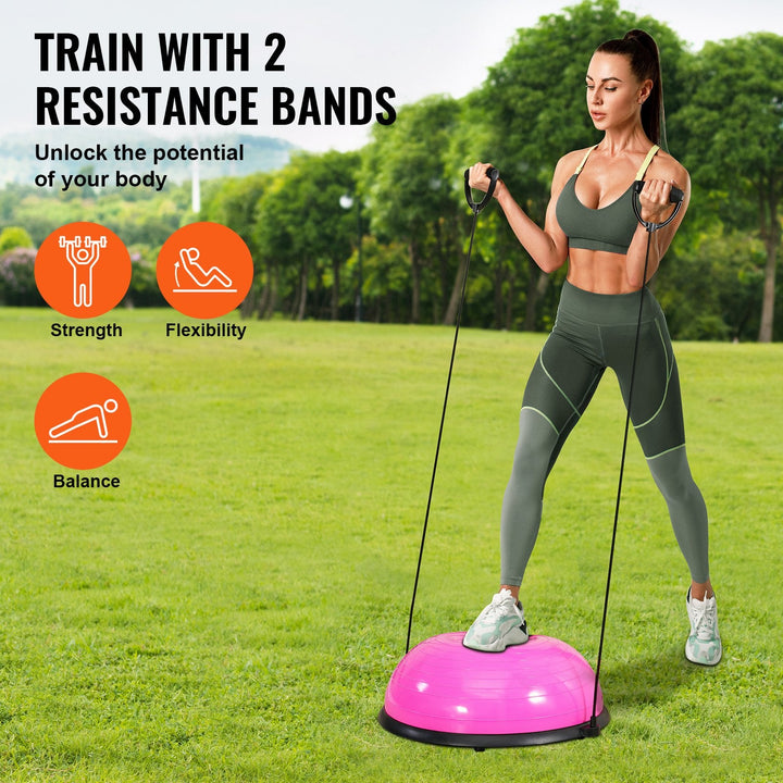 Translation missing: en.VEVOR Half Exercise Ball Trainer, 23 inch, Pink