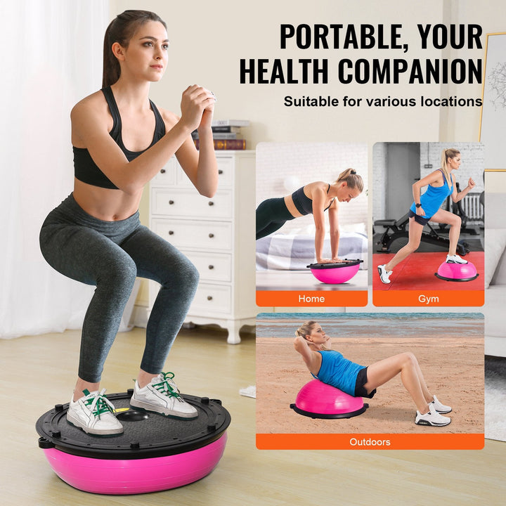 Translation missing: en.VEVOR Half Exercise Ball Trainer, 23 inch, Pink