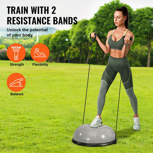 Translation missing: en.VEVOR Half Exercise Ball Trainer, 23 inch, Gray