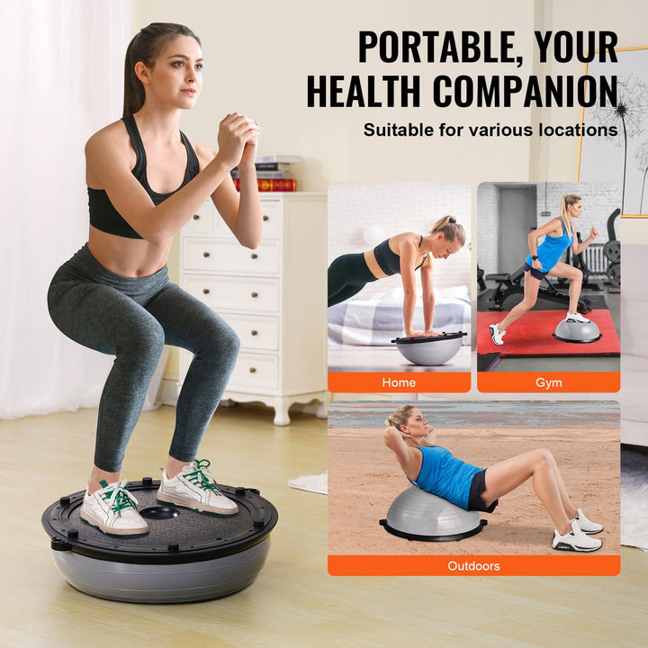 Translation missing: en.VEVOR Half Exercise Ball Trainer, 23 inch, Gray