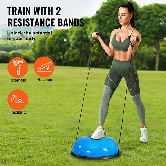 Translation missing: en.VEVOR Half Exercise Ball Trainer, 23 inch, Blue