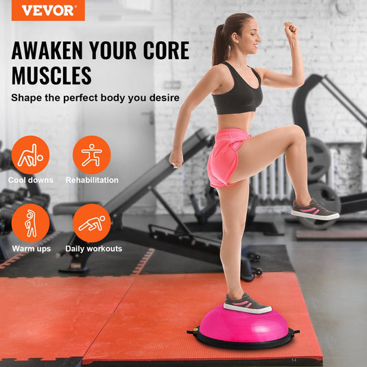 Translation missing: en.VEVOR Half Exercise Ball Trainer, 26 inch, Pink