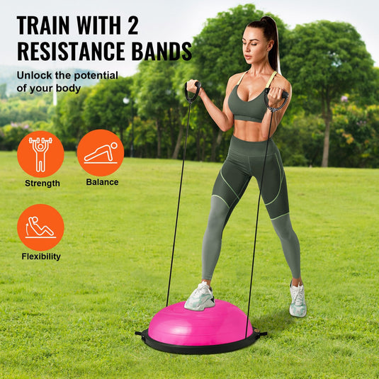 Translation missing: en.VEVOR Half Exercise Ball Trainer, 26 inch, Pink