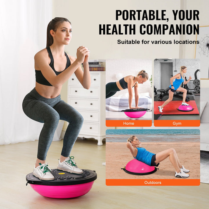 Translation missing: en.VEVOR Half Exercise Ball Trainer, 26 inch, Pink