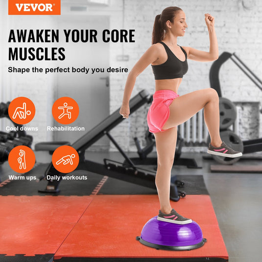 Translation missing: en.VEVOR Half Exercise Ball Trainer, 23 inch, Purple