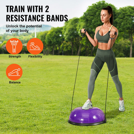 Translation missing: en.VEVOR Half Exercise Ball Trainer, 23 inch, Purple