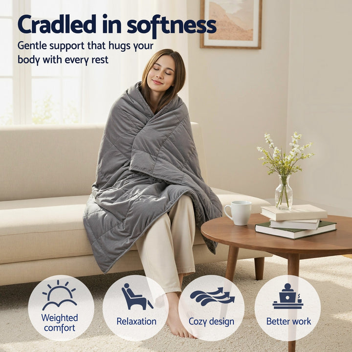 Translation missing: en.Giselle 6.8KG Weighted Blanket Adults Kid Anti Anxiety Gravity Blankets Sherpa Fleece