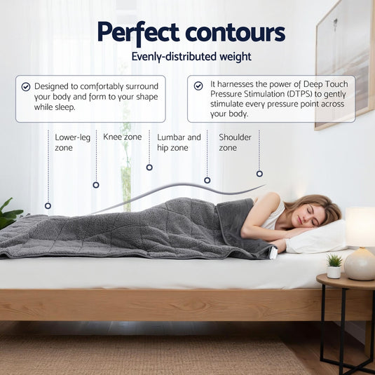 Translation missing: en.Giselle 11KG Weighted Blanket Adults Kid Anti Anxiety Gravity Blankets Sherpa Fleece