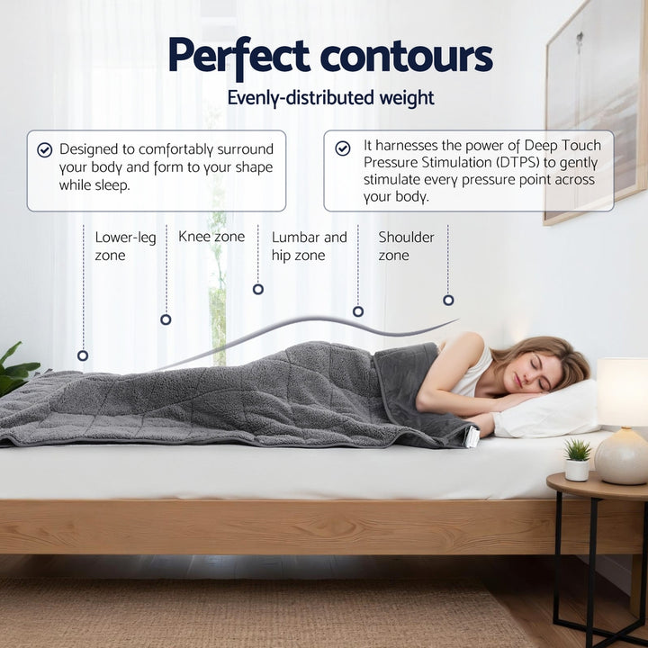Translation missing: en.Giselle 9KG Weighted Blanket Adults Kid Anti Anxiety Gravity Blankets Sherpa Fleece