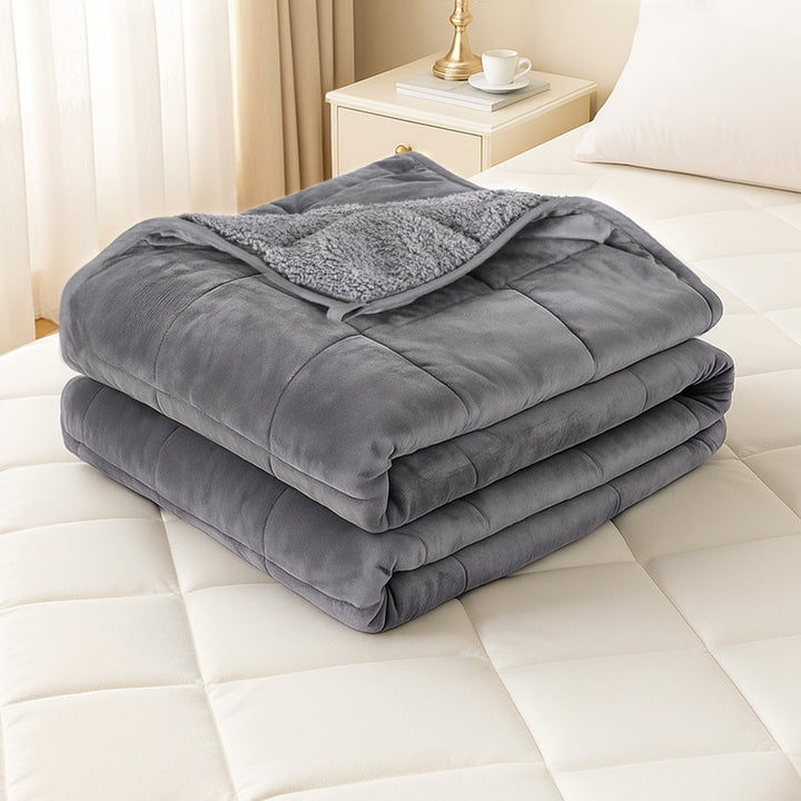 Translation missing: en.Giselle 9KG Weighted Blanket Adults Kid Anti Anxiety Gravity Blankets Sherpa Fleece